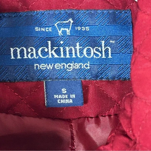 Mackintosh New England Quilted Collared Jacket Cranberry Women’s Size Small - Picture 3 of 14